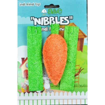 AE Cage Company Nibbles Carrot and Celery Loofah Chew Toys