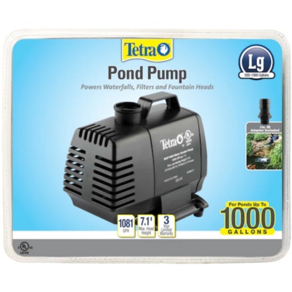 Tetra Pond Water Garden Pond Pump for Waterfalls, Filters, and Fountain Heads