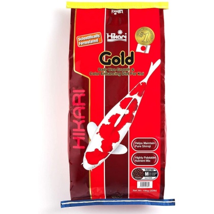 Hikari Gold Color Enhancing Koi Food - Medium Pellet