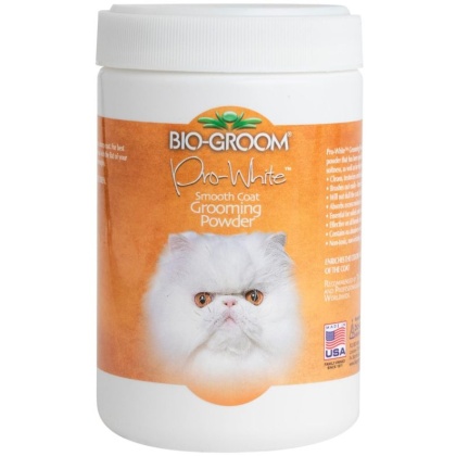 Bio Groom Pro-White Smooth Coat Grooming Powder for Cats