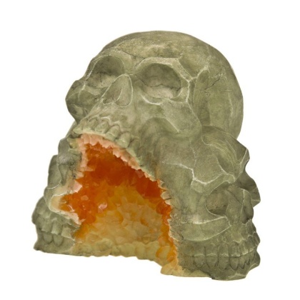 Exotic Environments Skull Mountain Geode Stone Aquarium Ornament