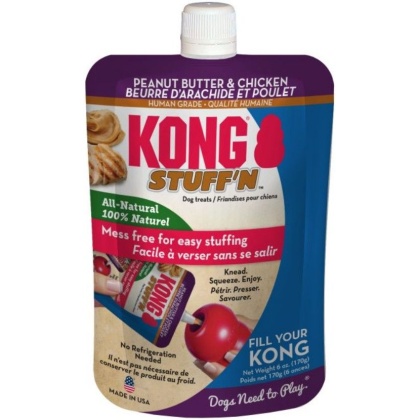 KONG Stuff\'N All Natural Peanut Butter and Chicken for Dogs