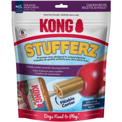 KONG Stufferz Chicken Recipe Dog Treats Medium / Large