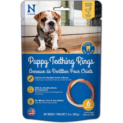 N-Bone Puppy Teething Ring - Chicken Flavor
