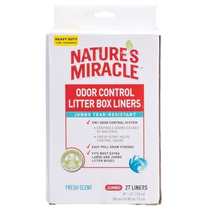 Nature\'s Miracle Odor Control Litter Box Liners
