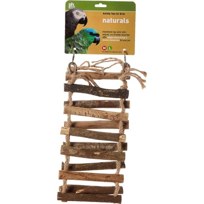 Prevue Naturals Wood and Rope Ladder Bird Toy