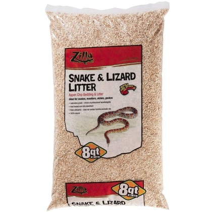 Zilla Lizard Litter - Aspen Chip Bedding & Lutter