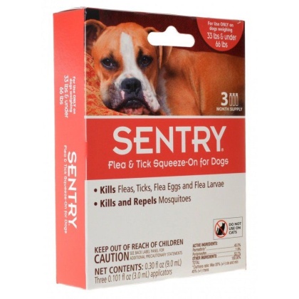 Sentry Flea & Tick Squeeze-On for Dogs