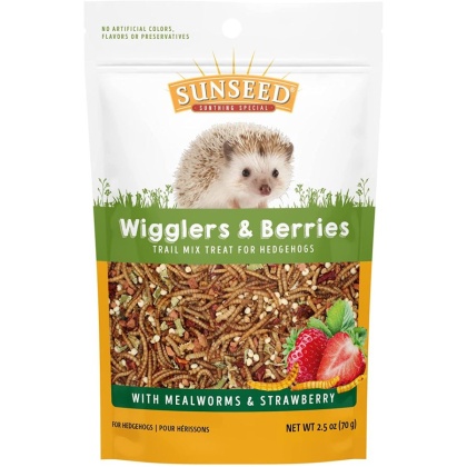 Sunseed Vita Prima Wigglers & Berries Trail Mix Hedgehog Treat