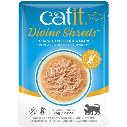 Catit Divine Shreds Tuna with Chicken and Wakame