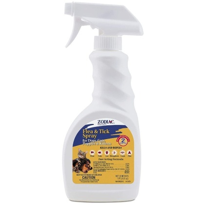 Zodiac Flea & Tick Spray for Dogs, Puppies, Cats & Kittens