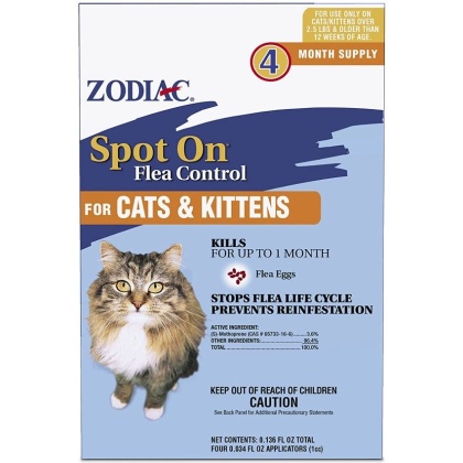 Zodiac Spot on Flea Controller for Cats & Kittens