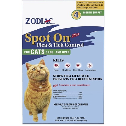 Zodiac Spot on Plus Flea & Tick Control for Cats & Kittens