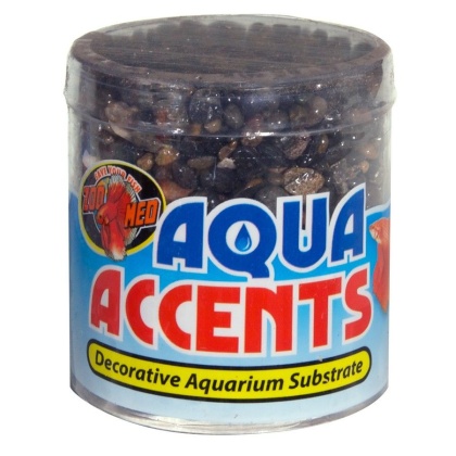 Zoo Med Aquatic Aqua Accents Aquarium Substrate - Dark River Pebbles